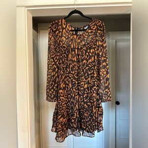 DKNY Vibrant Animal Print Dress